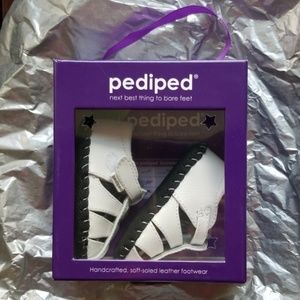 New in Box Pediped Girls Sandals 0-6 Mos.
